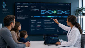 Single gene sequencing analysis for targeted genetic diagnosis